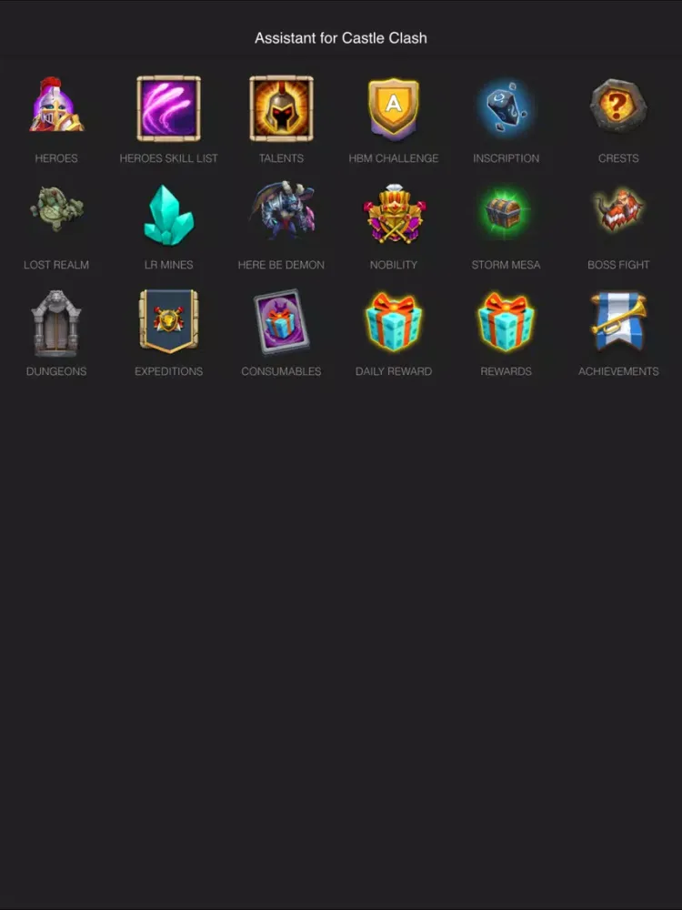 تصاویر Assistant for Castle Clash iPad 