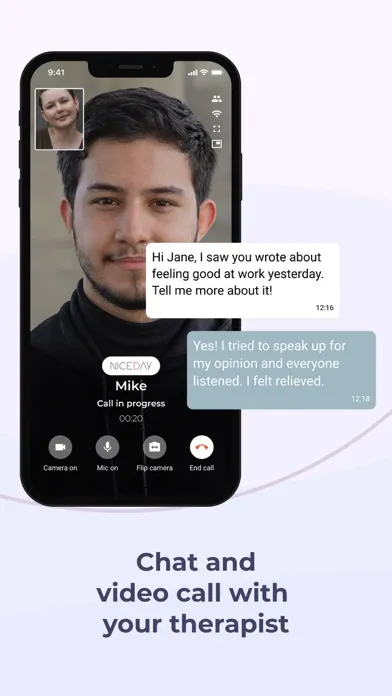 Tangkapan skrin NiceDay - Coaching & Therapy