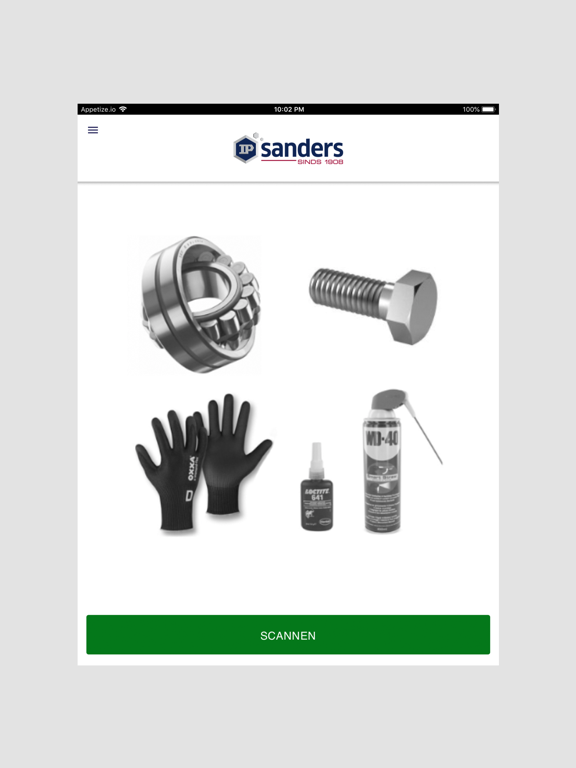 IP Sanders Order App iPad 應用截圖