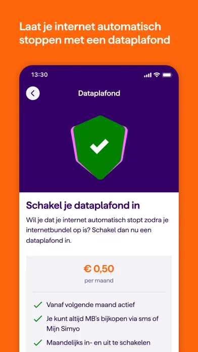 Mijn Simyo Screenshots