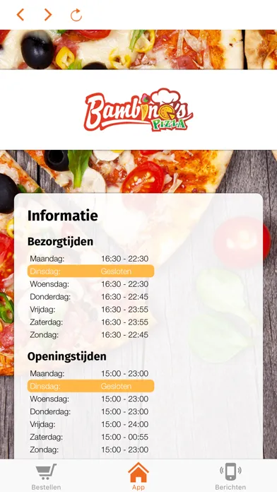 Zrzuty ekranu Bambino's Pizza
