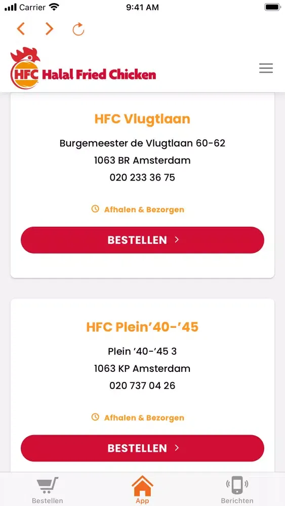 Captures d'écran de Halal Fried Chicken HFC