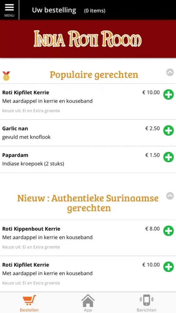Tangkapan layar India Roti Room Haarlem