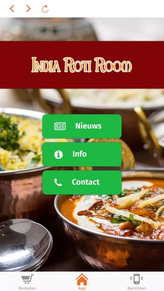 Tangkapan layar India Roti Room Haarlem