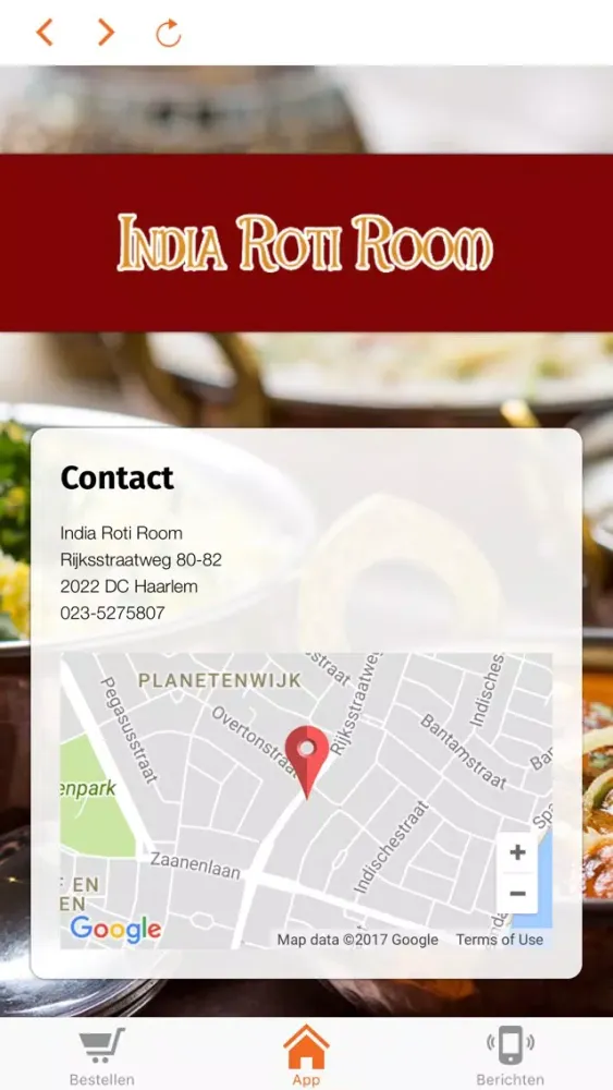 Tangkapan layar India Roti Room Haarlem