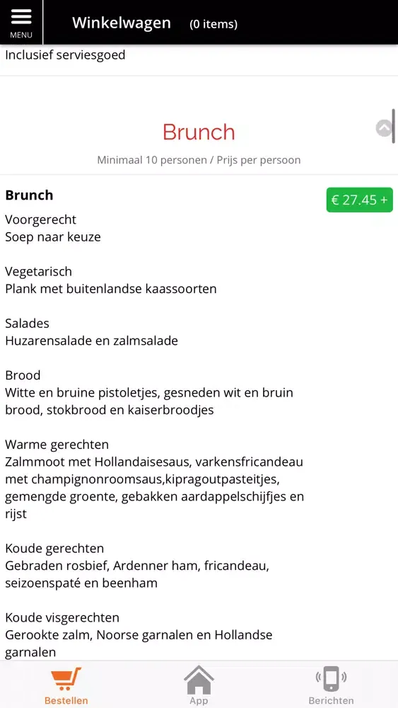 Captures d'écran de Van der Ree Catering