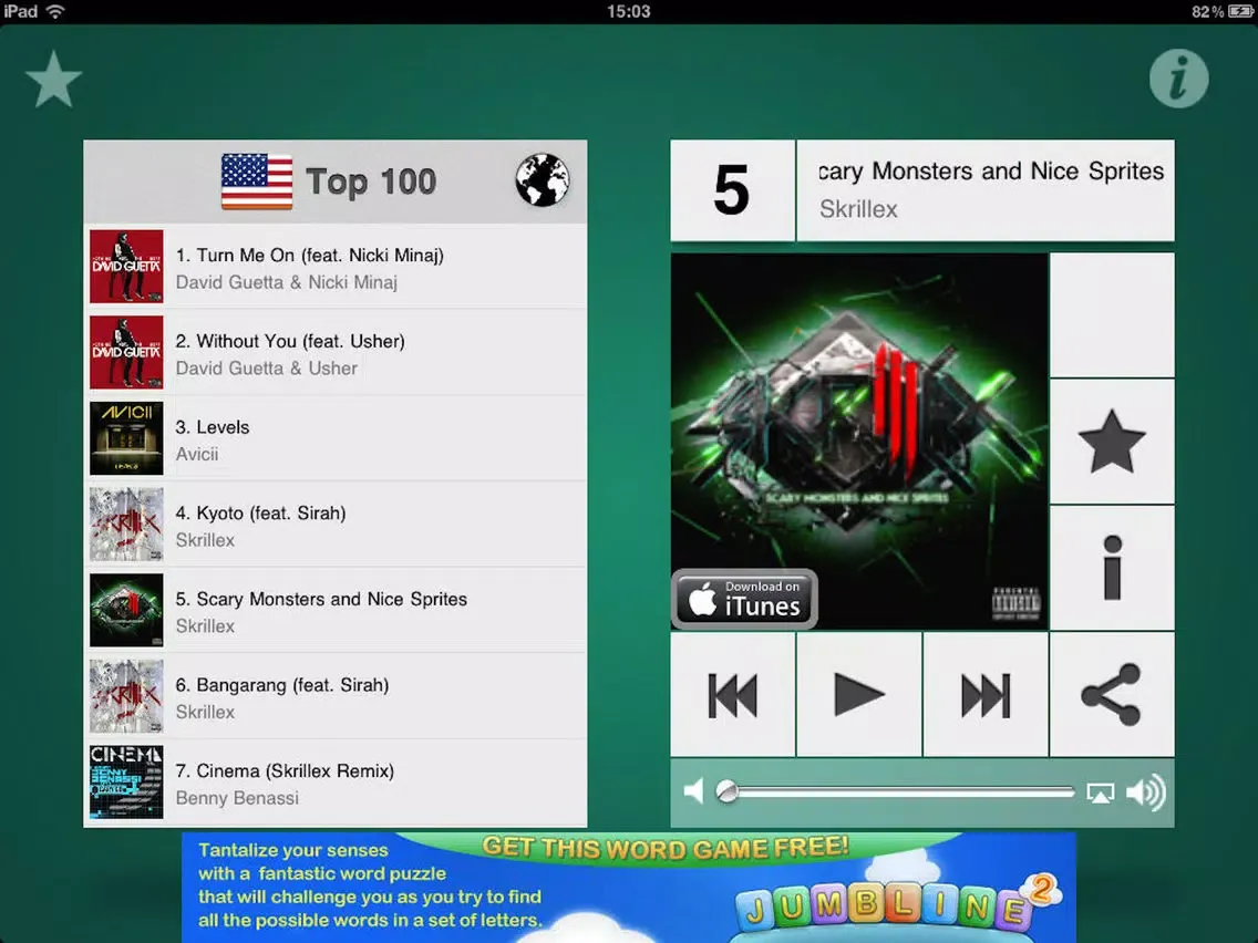 Dance top 100 iPad  Ekran Görüntüleri