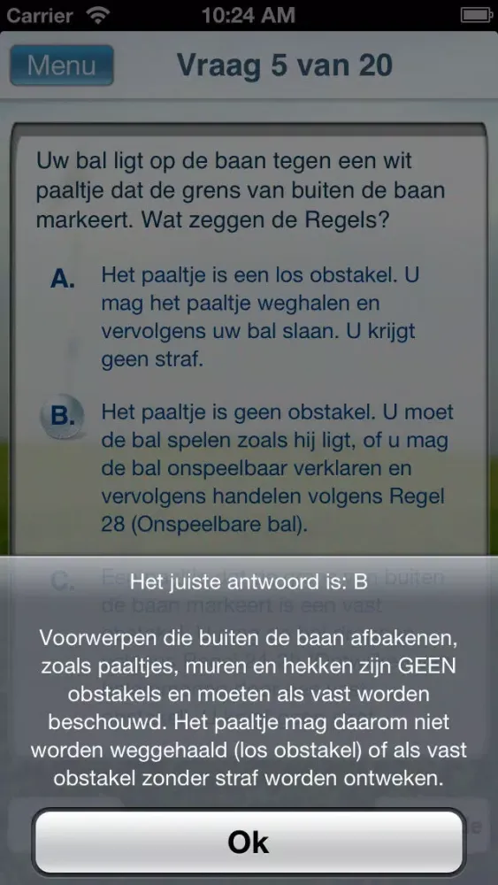 Capturas de pantalla de Golf Examen