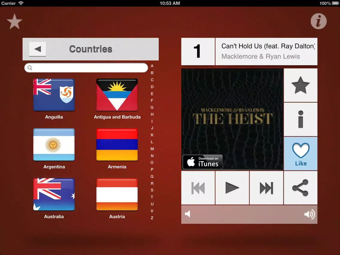 Captures d'écran de Music top 100's hits iPad 