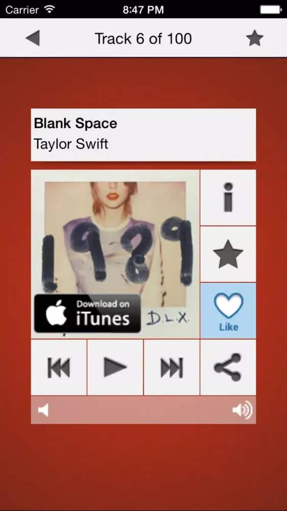 Captures d'écran de Music top 100's hits