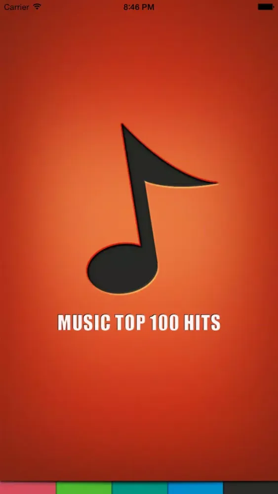 Captures d'écran de Music top 100's hits