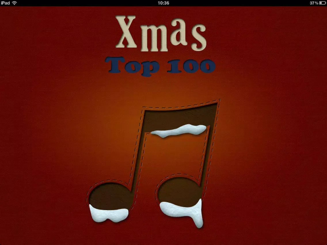ภาพหน้าจอของ Xmas Top 100 Hits iPad 
