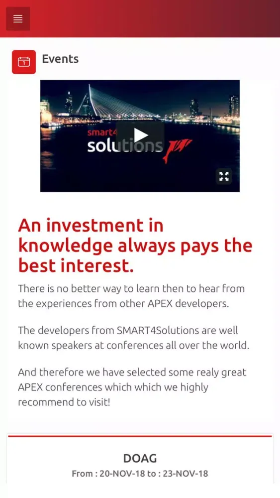 SMART4Solutions Info Screenshots