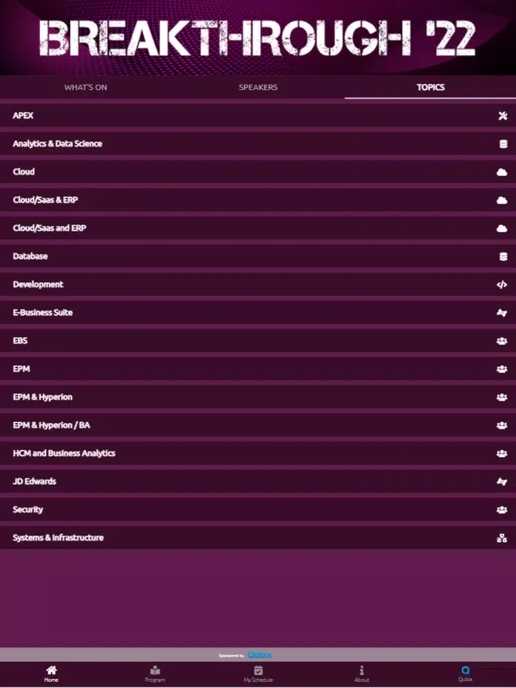 UKOUG Breakthrough 2022 iPad  স্ক্রিনশট