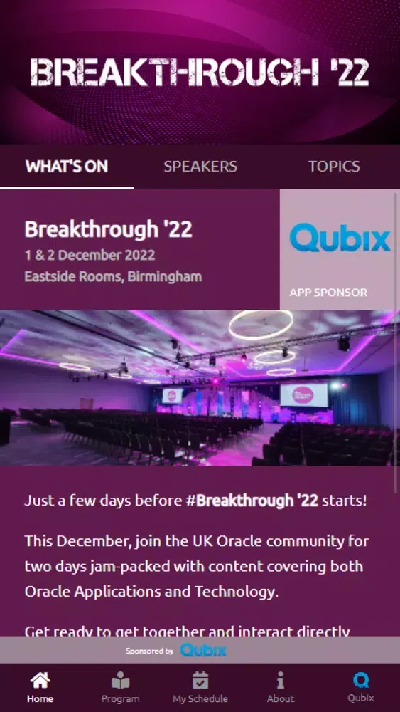 UKOUG Breakthrough 2022 স্ক্রিনশট
