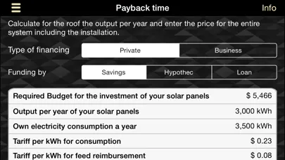 Solar ROI Screenshots