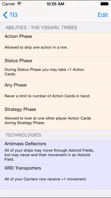 TI3 Race Sheet Screenshots