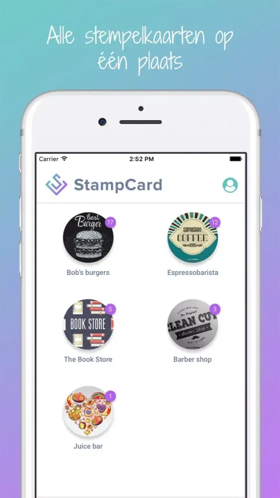 Tangkapan layar StampCard