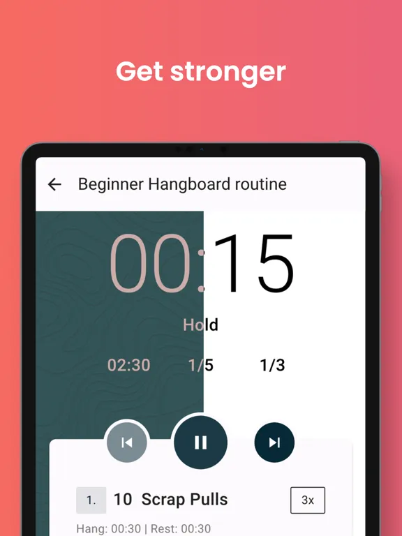 HangTime - Hangboard Training iPad 应用截图