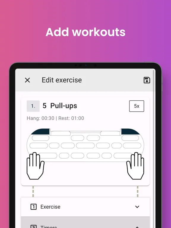 HangTime - Hangboard Training iPad 应用截图