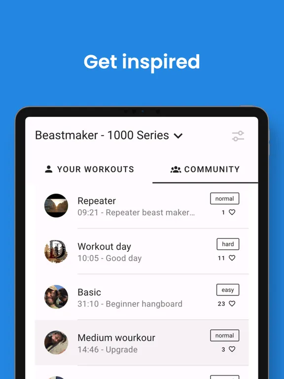 HangTime - Hangboard Training iPad 应用截图