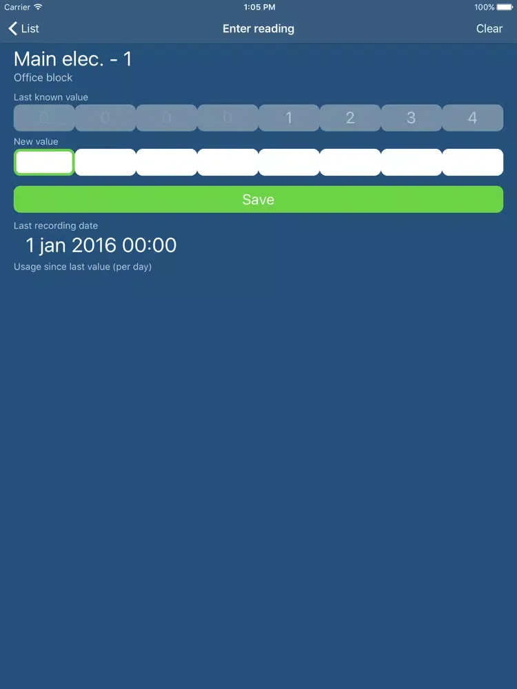 Ảnh chụp màn hình của eSight Scan iPad 