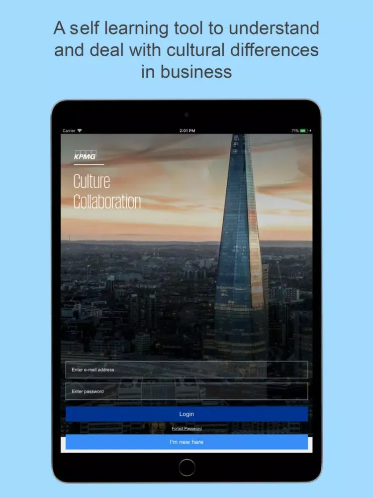 Captures d'écran de KPMG Culture Collaboration App iPad 