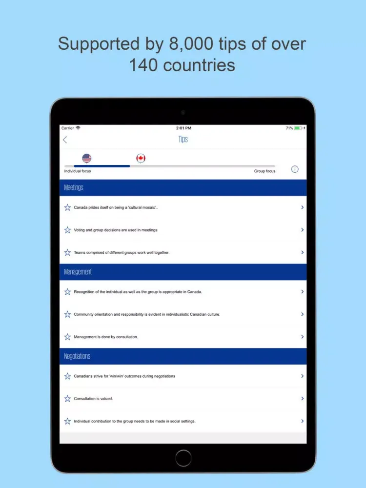 Captures d'écran de KPMG Culture Collaboration App iPad 