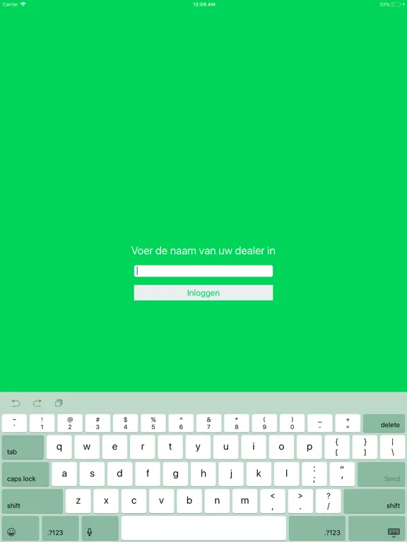 Tangkapan skrin Syntec Binnenmelden iPad 