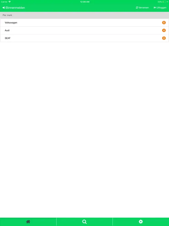 Tangkapan skrin Syntec Binnenmelden iPad 