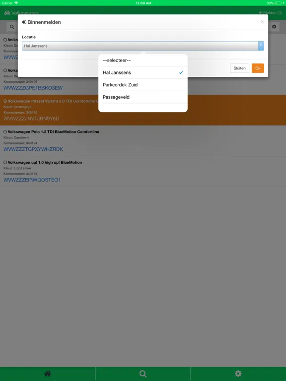 Tangkapan skrin Syntec Binnenmelden iPad 