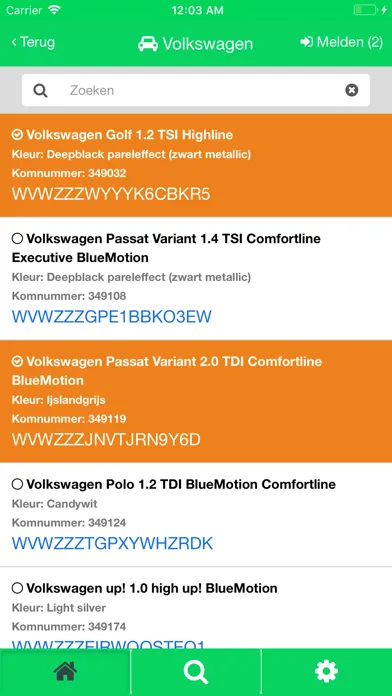 Tangkapan skrin Syntec Binnenmelden