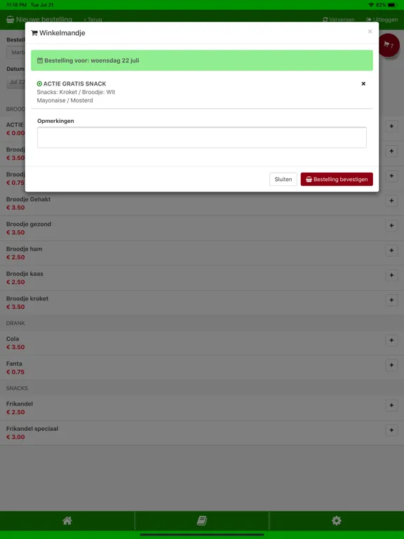 Zrzuty ekranu Syntec Kantinenet iPad 