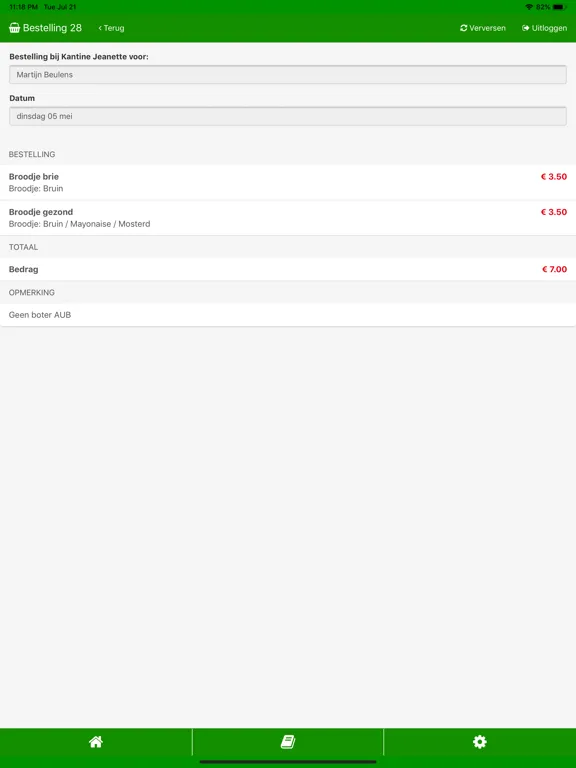 Zrzuty ekranu Syntec Kantinenet iPad 