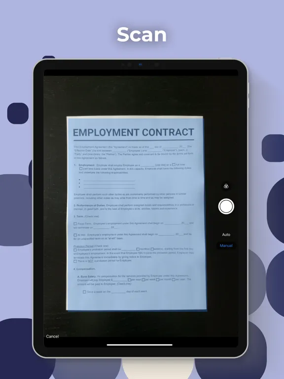 Capturas de tela do Scanner App‧ iPad 