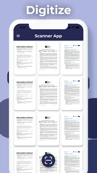 Capturas de tela do Scanner App‧