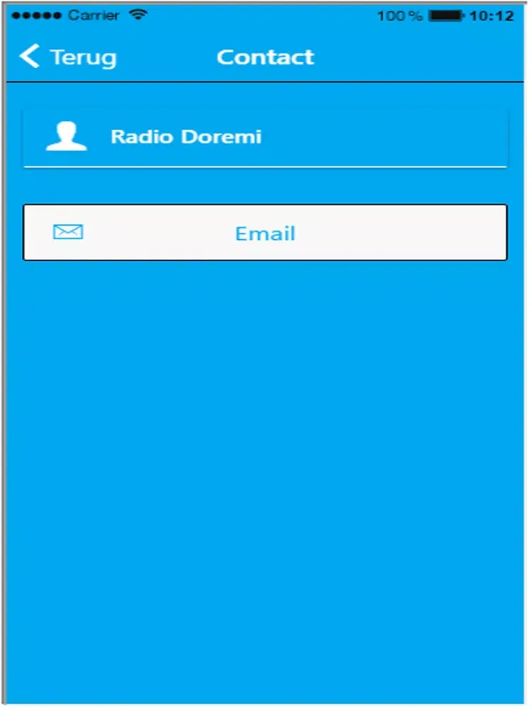 Ảnh chụp màn hình của Radio Doremi iPad 