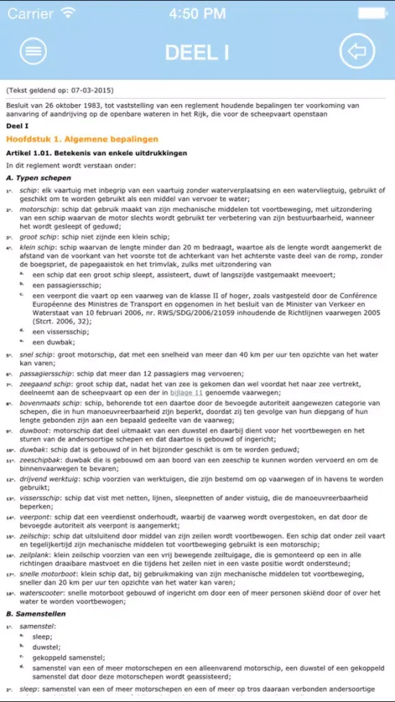 BinnenvaartPolitieReglement Screenshots