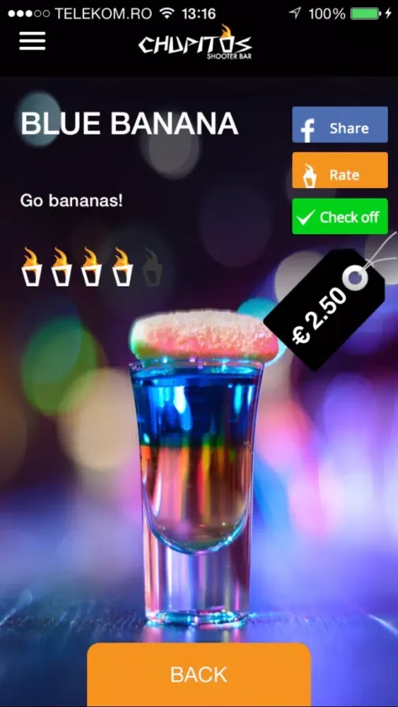 Tangkapan layar Chupitos