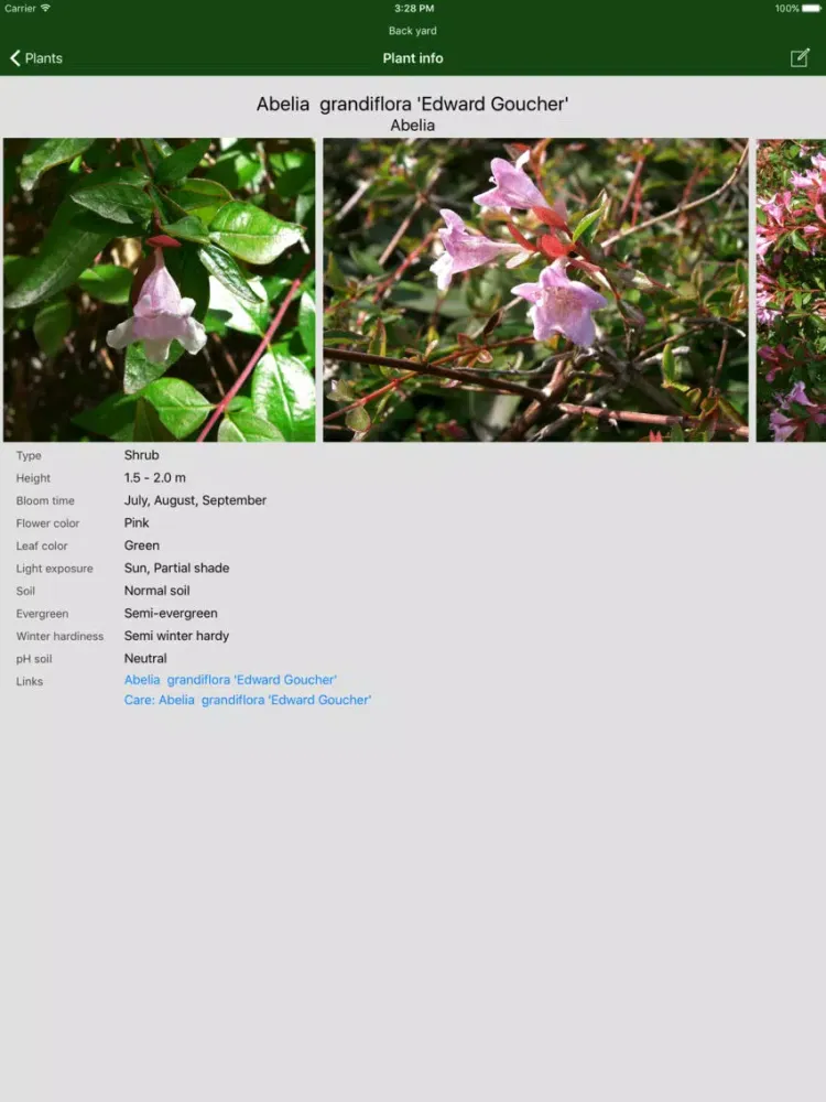 Hortus - Plants in your garden iPad  Screenshots