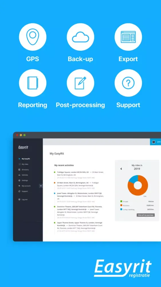 EasyRit - drive tracking Screenshots