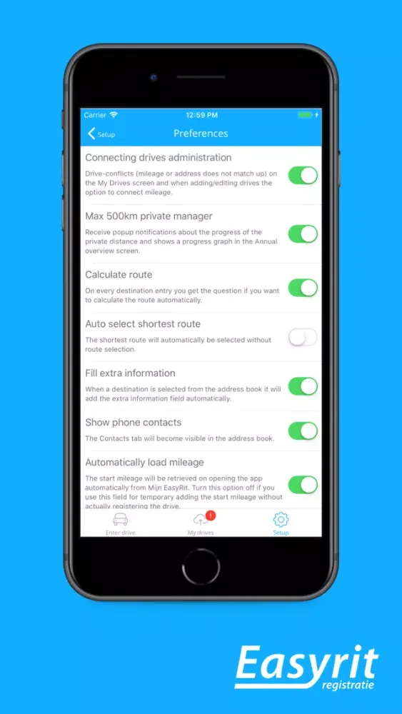 EasyRit - drive tracking Screenshots