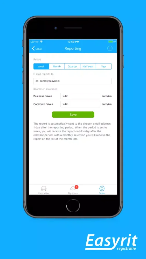 EasyRit - drive tracking Screenshots