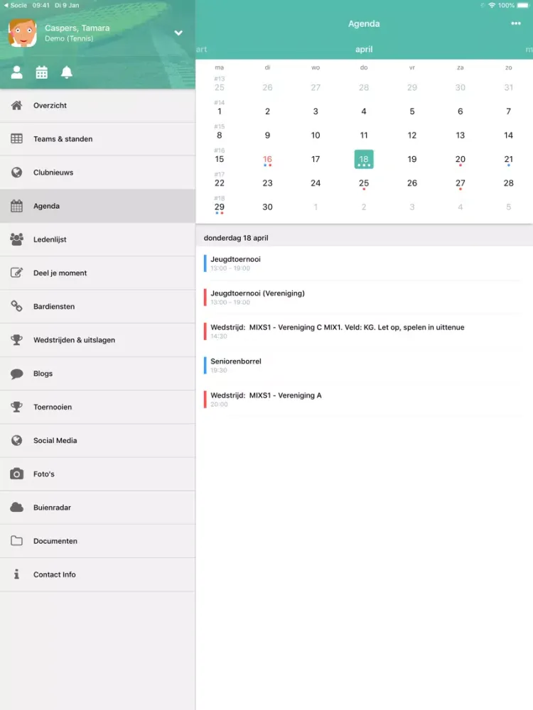 hdm hockeyvereniging iPad  Screenshots