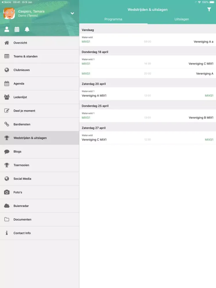hdm hockeyvereniging iPad  Screenshots