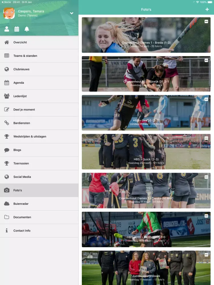 hdm hockeyvereniging iPad  Screenshots