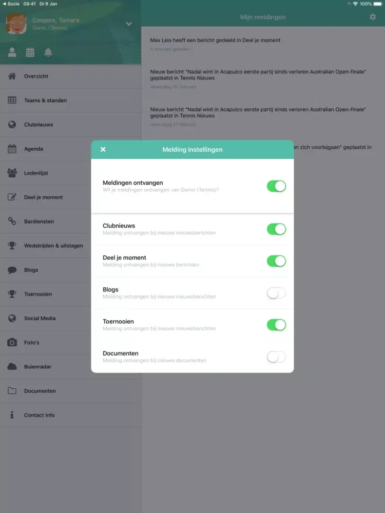 hdm hockeyvereniging iPad  Screenshots