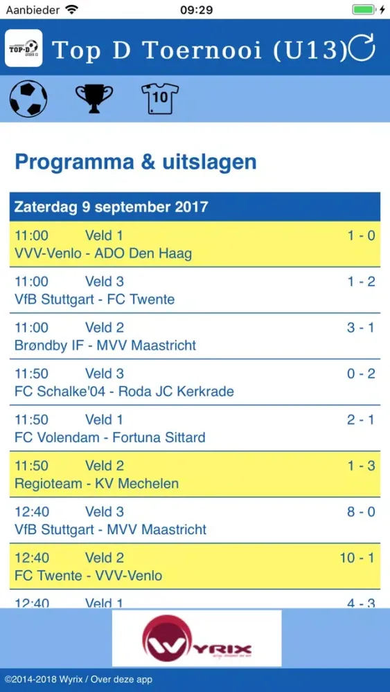 Top D Toernooi (U13) スクリーンショット
