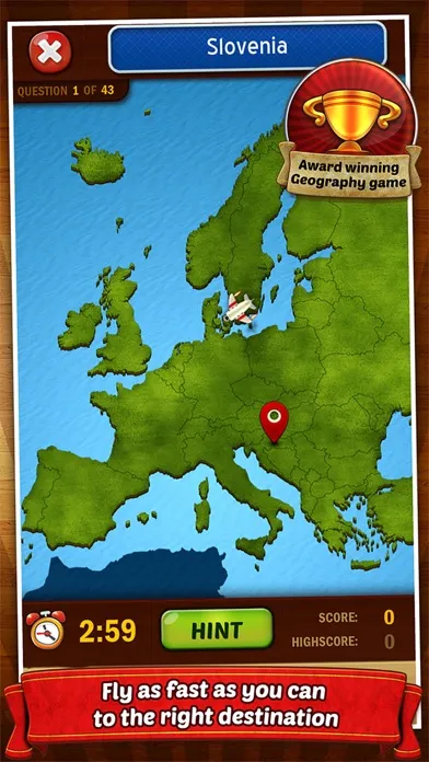 Zrzuty ekranu GeoFlight Europe Pro