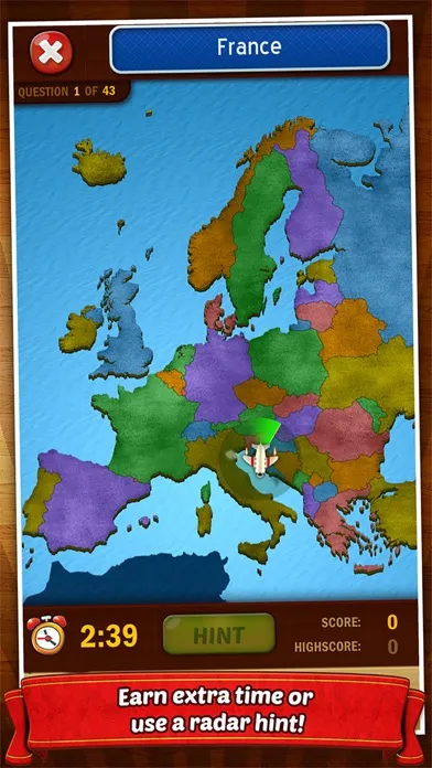 Zrzuty ekranu GeoFlight Europe Pro